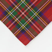 Royal Stewart Tartan Kariert Scottish Clan Monogra Fleecedecke (Ecke)
