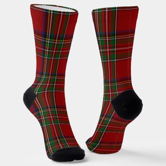 Royal Stewart Tartan Kariert Socks Socken (Gewinkelt)