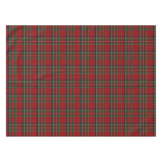 Royal Stewart Tartan Kariert Table Cloud Tischdecke (Vorderseite (Horizontal))