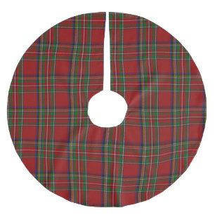 Royal Stewart Tartan Kariert Tree Skirt Polyester Weihnachtsbaumdecke