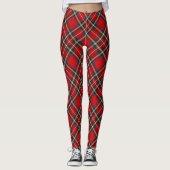 Royal Stewart Tartan Karierte Raute Pattern Leggings (Vorderseite)