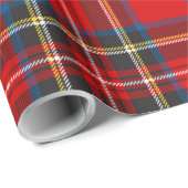 Royal Stewart Tartan Kariertes schottisches Muster Geschenkpapier (Rolleneckpunkt)