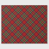 Royal Stewart Tartan Kariertes schottisches Muster Geschenkpapier (Flach)