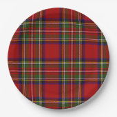 Royal Stewart Tartan Kariertes schottisches Muster Pappteller (Vorderseite)