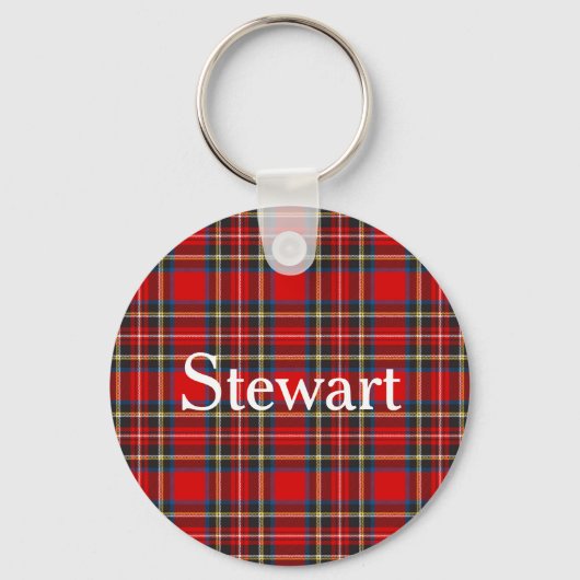 Royal Stewart Tartan Kariertes schottisches Muster Schlüsselanhänger (Vorderseite)