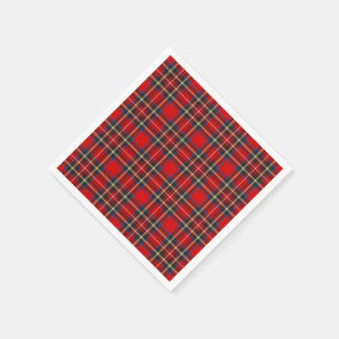 Royal Stewart Tartan Kariertes schottisches Muster Serviette