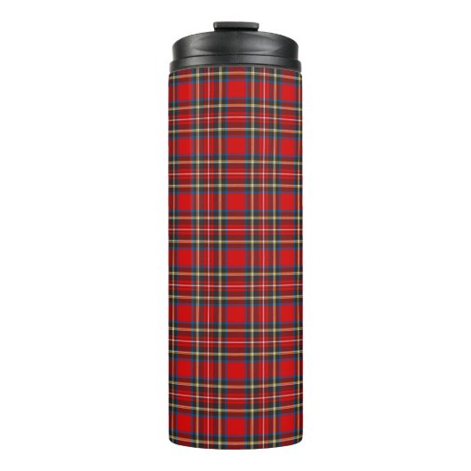 Royal Stewart Tartan Kariertes schottisches Muster Thermosbecher (Vorderseite)