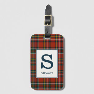 Royal Stewart Tartan Mit Monogramm Gepäckanhänger