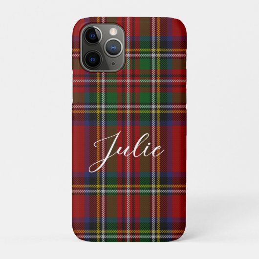 Royal Stewart Tartan Red Green Kariert Pattern Case-Mate iPhone Hülle (Rückseite)