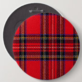 Royal Stewart tartan Red kariert Button (Vorne & Hinten)
