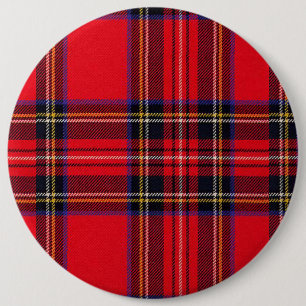 Royal Stewart tartan Red kariert Button