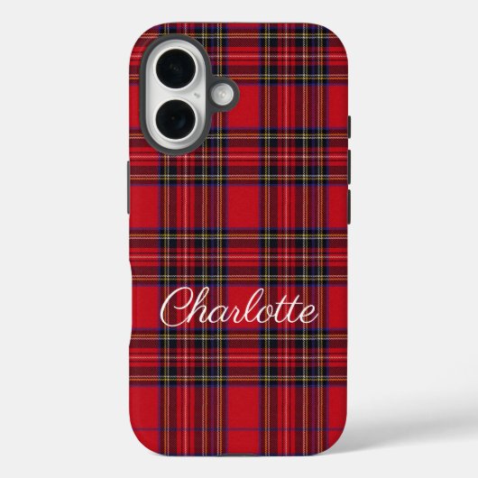 Royal Stewart Tartan Red Kariert Case-Mate iPhone Hülle (Rückseite)