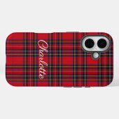 Royal Stewart Tartan Red Kariert Case-Mate iPhone Hülle (Rückseite (Horizontal))