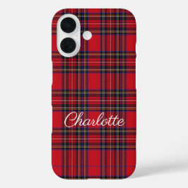 Royal Stewart Tartan Red Kariert iPhone 16 Hülle