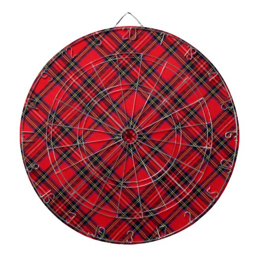 Royal Stewart tartan Red kariert Dartscheibe (vorne)
