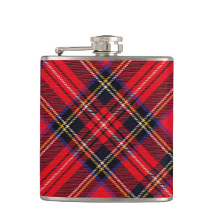 Royal Stewart tartan Red kariert Flachmann
