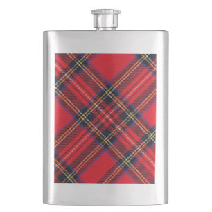 Royal Stewart tartan Red kariert Flachmann