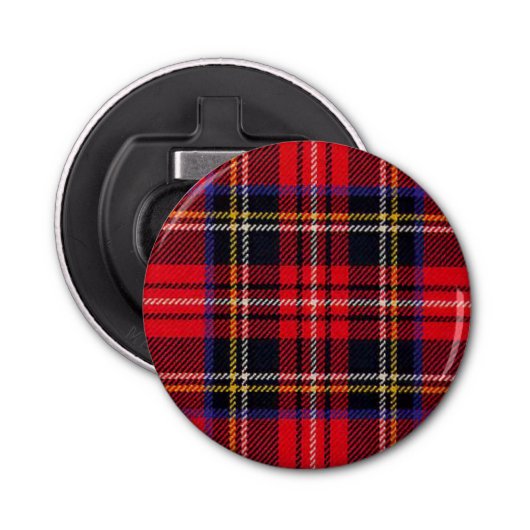 Royal Stewart tartan Red kariert Flaschenöffner (Vorderseite)
