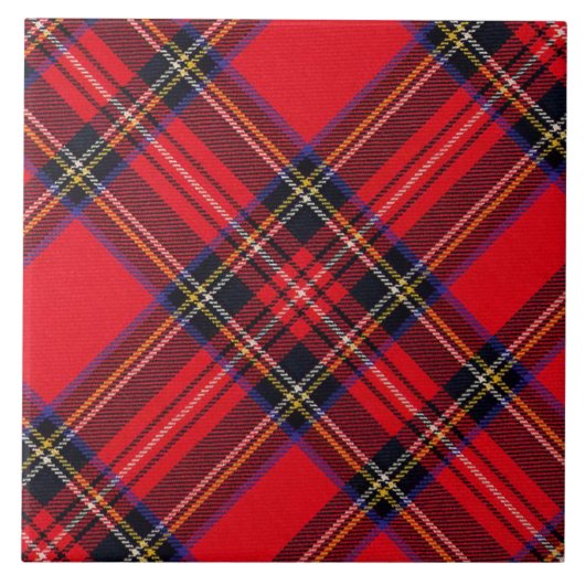 Royal Stewart tartan Red kariert Fliese (Vorderseite)