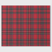 Royal Stewart Tartan Red Kariert Geschenkpapier (Flach)