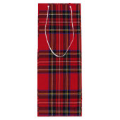 Royal Stewart tartan Red kariert Geschenktüte Für Weinflaschen (Rückseite)