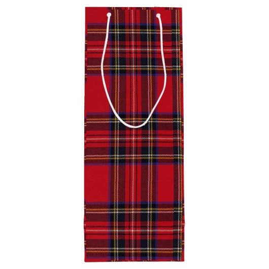 Royal Stewart tartan Red kariert Geschenktüte Für Weinflaschen (Rückseite)