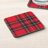 Royal Stewart tartan Red kariert Getränkeuntersetzer (Linke Seite)