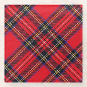 Royal Stewart tartan Red kariert Glasuntersetzer