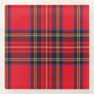 Royal Stewart tartan Red kariert Glasuntersetzer