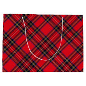 Royal Stewart tartan Red kariert Große Geschenktüte (Rückseite)