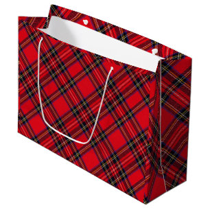 Royal Stewart tartan Red kariert Große Geschenktüte