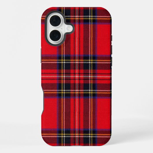 Royal Stewart tartan Red kariert iPhone Hülle (Rückseite)