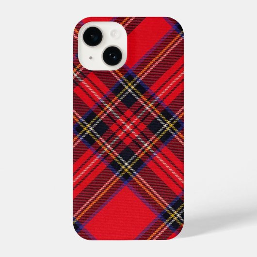 Royal Stewart tartan Red kariert iPhone Hülle (Rückseite)