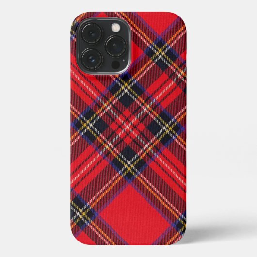Royal Stewart tartan Red kariert iPhone Hülle (Rückseite)
