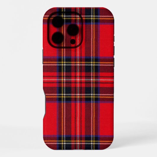 Royal Stewart tartan Red kariert iPhone Hülle (Rückseite)