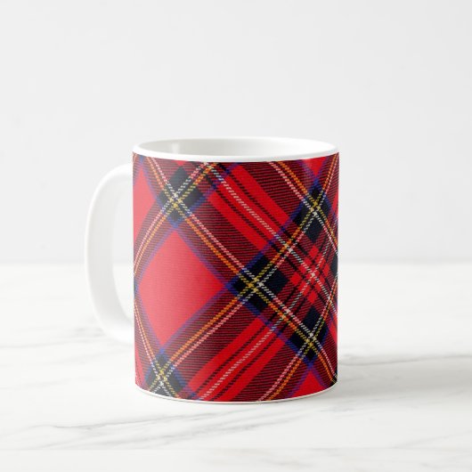 Royal Stewart tartan Red kariert Kaffeetasse (Vorderseite Links)
