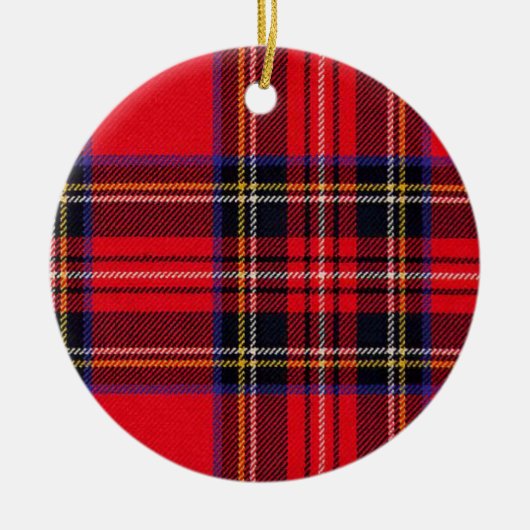 Royal Stewart tartan Red kariert Keramikornament (Vorne)