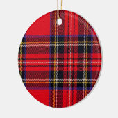 Royal Stewart tartan Red kariert Keramikornament (Links)