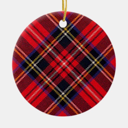 Royal Stewart tartan Red kariert Keramikornament (Vorne)