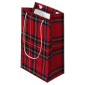 Royal Stewart tartan Red kariert Kleine Geschenktüte (Vorderseite Schrägansicht)