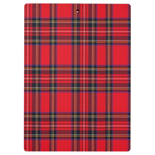 Royal Stewart tartan Red kariert Klemmbrett (Rückseite)