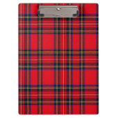 Royal Stewart tartan Red kariert Klemmbrett (Vorderseite)