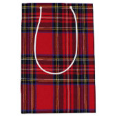 Royal Stewart Tartan Red Kariert Mittlere Geschenktüte (Vorderseite)