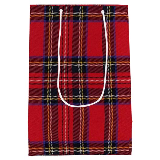 Royal Stewart tartan Red kariert Mittlere Geschenktüte (Rückseite)