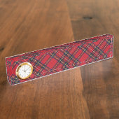 Royal Stewart tartan Red kariert Namensplakette (Seite)