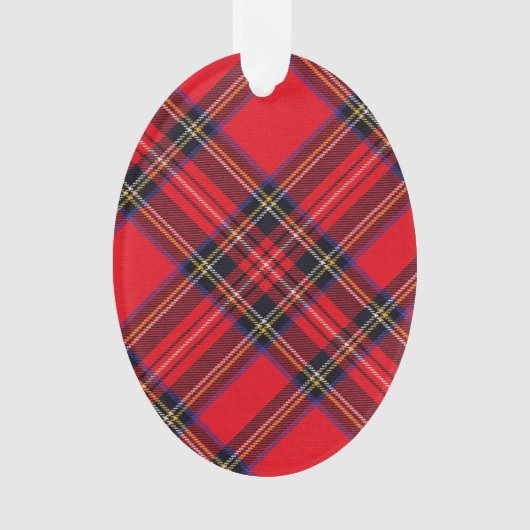 Royal Stewart tartan Red kariert Ornament (Vorderseite)
