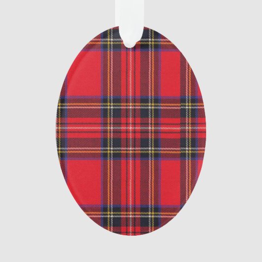 Royal Stewart tartan Red kariert Ornament (Vorderseite)