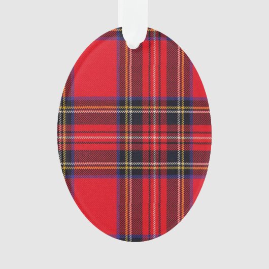Royal Stewart tartan Red kariert Ornament (Vorderseite)