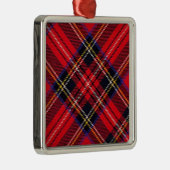 Royal Stewart tartan Red kariert Ornament Aus Metall (Rechts)