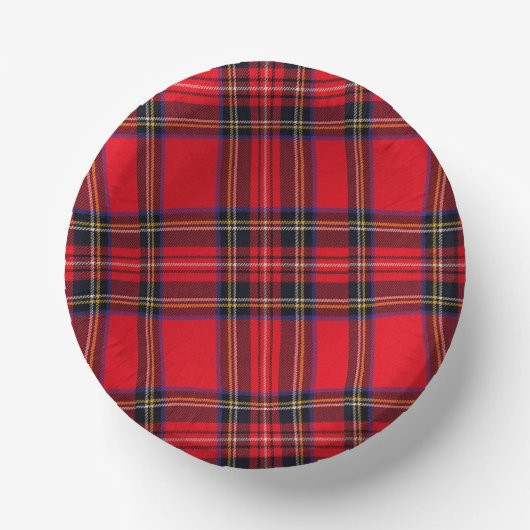 Royal Stewart tartan Red kariert Pappteller (Vorderseite)